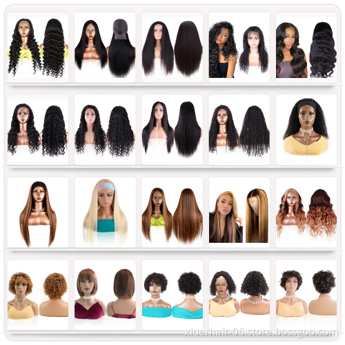 High Quality Brazilian Upart Short 613 Front HD Closure for Black Women Pre Plucked Bleached Knots Human Hair Lace Wig